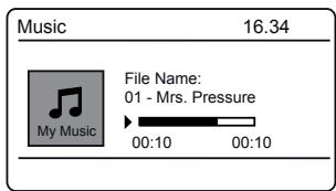 ROBERTS BLUTUNE T2 - Options d'affichage du lecteur de musique USB - 6