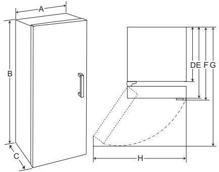 DARTY GFT61SWCSE - Dimensions et espaces - 1
