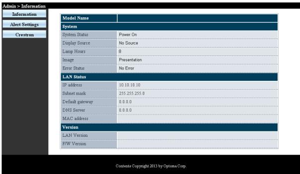OPTOMA X600 - Commandes de l'utilisateur - 2