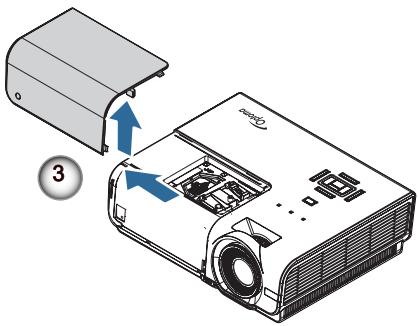 OPTOMA X600 - Remplacement de la lampe - 6