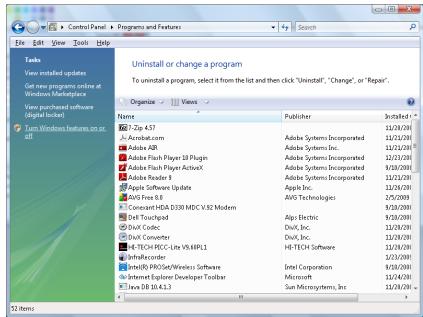 OPTOMA X600 - Comment activer TELNET sur Windows VISTA / 7 - 2