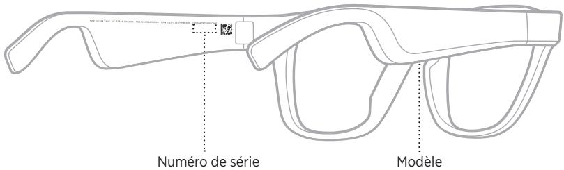 BOSE casque_performanceframes_alto_s_m - EMPLACEMENT DU NUMERO DE SÉRIE ET DU MODELE - 1
