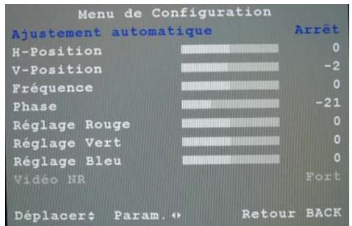 SAGEM AXIUM HD-L32T - Menu de configuration - 1