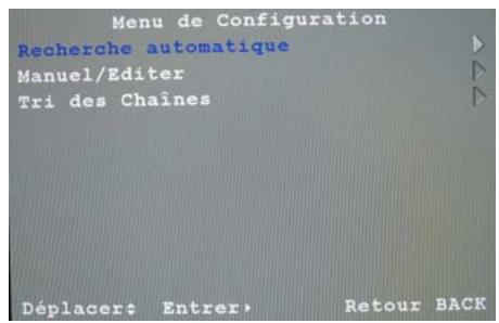 SAGEM AXIUM HD-L32T - Regler les chaines automatiquement - 1