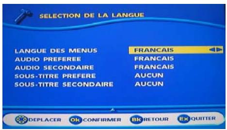 SAGEM AXIUM HD-L32T - Réglage langue - 2