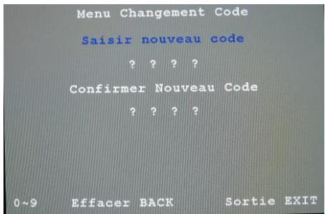 SAGEM AXIUM HD-L32T - Pour définir ou modifier le code - 2