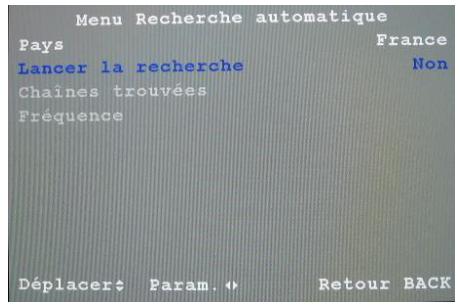 SAGEM AXIUM HD-L32T - Regler les chaines automatiquement - 2