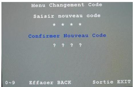 SAGEM AXIUM HD-L32T - Pour définir ou modifier le code - 3