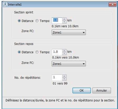 EPSON SF-810 V VIOLET - Réglages modèle - Écran de paramètres Intervalle - 1