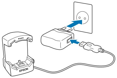 EPSON SF-810 V VIOLET - A l'aide de l'adaptateur secteur - 1