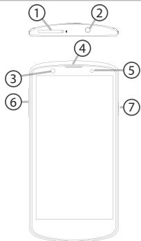 ARCHOS OXYGEN 50B NOIR - Description du téléphone - 1