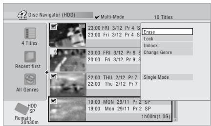 PIONEER DVR-SCI-2 - Sélectionnez maintainant la commande à appliquer à tous ces titres. - 1
