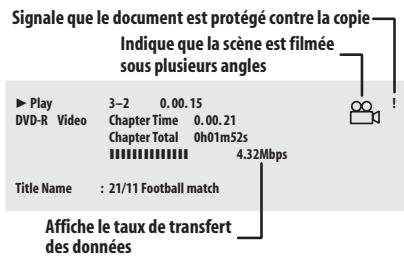 PIONEER DVR-SCI-2 - Affichage des informations concernant le disque dur ou le disque charged - 4