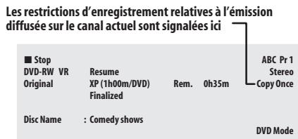 PIONEER DVR-SCI-2 - Affichage des informations concernant le disque dur ou le disque charged - 3