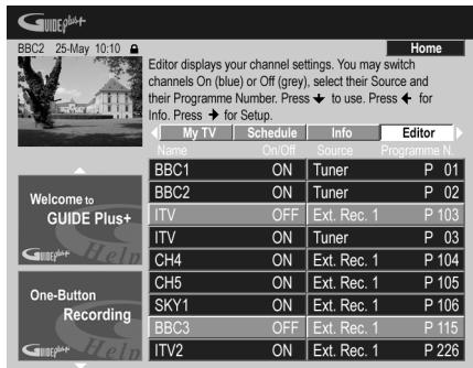 PIONEER DVR-SCI-2 - Modifiez à votre guise les numéroes de programme. - 1