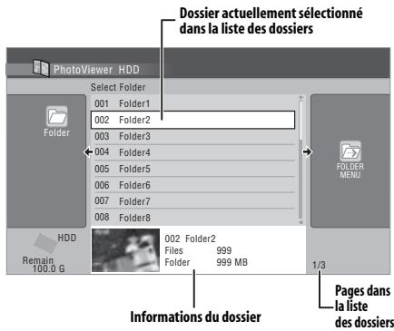 PIONEER DVR-SCI-2 - Sélectionnez le dossier contenant les fichiers que vous souhaitez visionner, copier ou éditer. - 1