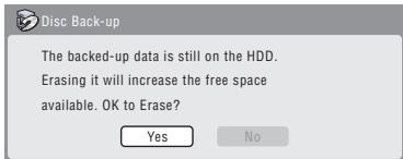 PIONEER DVR-SCI-2 - Si vous n'avez pas besoin de conserver les données de la sauvegarde qui sont sur le disque dur, effacez-les maintainant. - 1