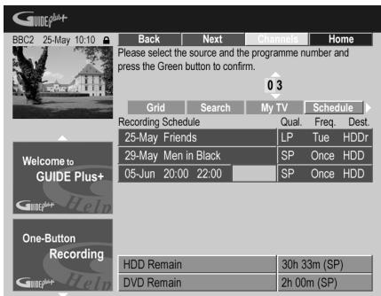 PIONEER DVR-SCI-2 - Réglage duprogrammateur pour l'enregistrement manuel - 3