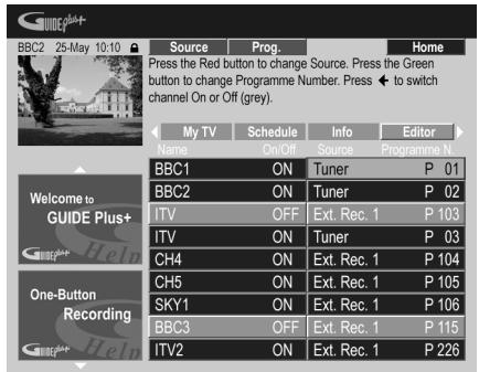 PIONEER DVR-SCI-2 - Sélectionnez 'Editor' sur la barre de menu. - 1