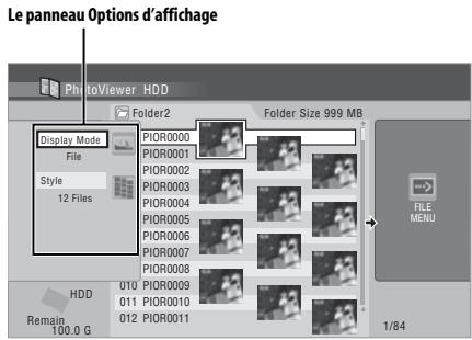 PIONEER DVR-SCI-2 - Accedez aux options d'affichage. - 1