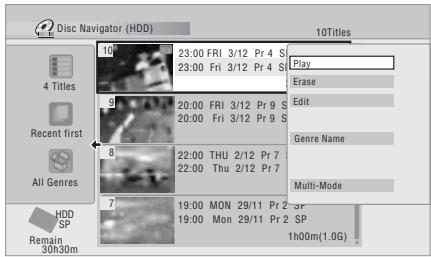 PIONEER DVR-SCI-2 - Sélectionnez 'Play' sur le menu des commandes. - 1