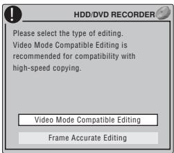 PIONEER DVR-SCI-2 - Disque dur uniquement : Sélectionné le type de montage. - 1