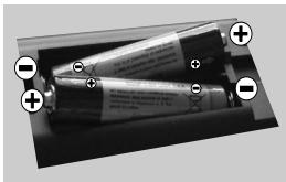 WINDSOR WD28272LED - Insertion des piles dans la télécommande - 1