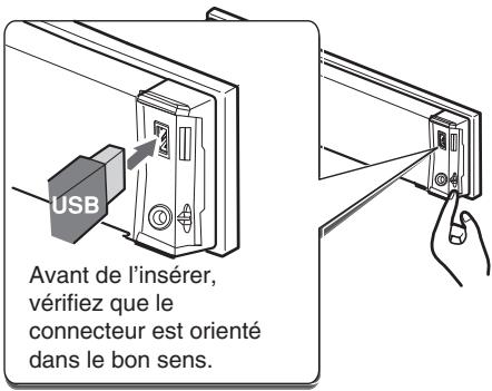 CLARION DB 288 RU - Branchement d'une clé USB - 1