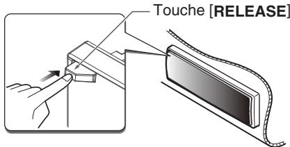CLARION DB 288 RU - Retrait du clavier de commande amovible (DCP) - 1