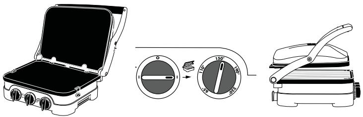 CUISINART GR4&0E - FONCTION SANDWICH BRUNCH - 1