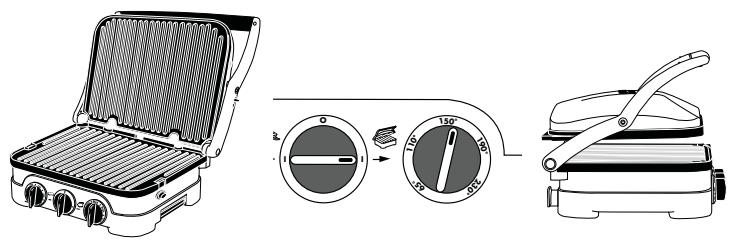 CUISINART GR4&0E - - FONCTION PANINI / GRILLADE - 1