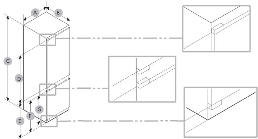 HAIER HBW7518DT - Dimensions du produit - 1