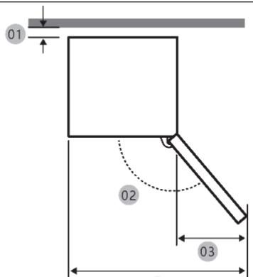 HAIER HBW7518DT - Espace requis - 1