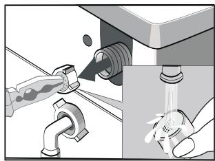 DARTY FP61EU - Nettoyage du tuyau d'arrivée d'eau et du filtre - 3