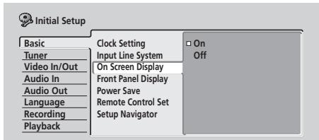 PIONEER DVR-220S - On Screen Display - 1