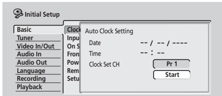 PIONEER DVR-220S - - Réglage automatique de l'horloge - 1