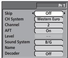 PIONEER DVR-220S - Appuyez sur ENTER pour acceder à la page de réglage manuel des canaux. - 1
