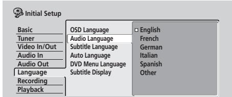 PIONEER DVR-220S - Audio Language - 1