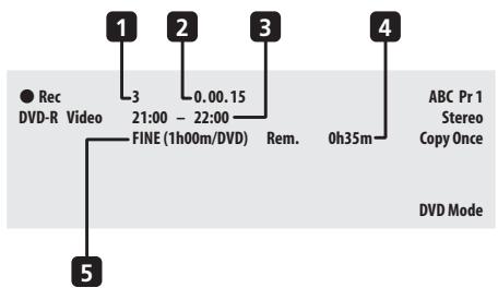 PIONEER DVR-220S - Page d'enregistrement - 1