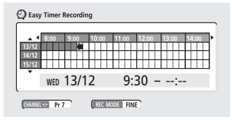 PIONEER DVR-220S - Appuyez sur EASY TIMER. - 1
