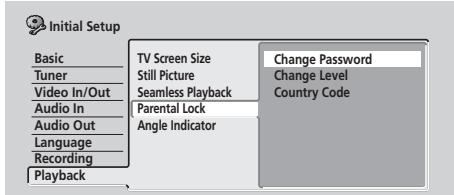 PIONEER DVR-220S - Sélectionnez 'Change Password'. - 1