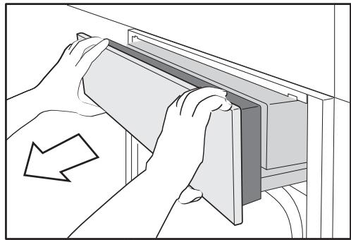 MIELE DGC 6660 XXL BLANC - Ouverture manuelle du ban-deau - 1