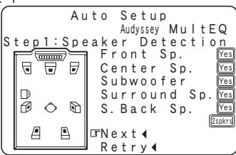 DENON AVR-1909 BKE2 - Ecran du menu - 2