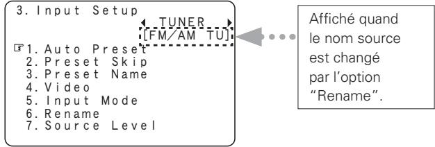 DENON AVR-1909 BKE2 - Ecran du menu - 1