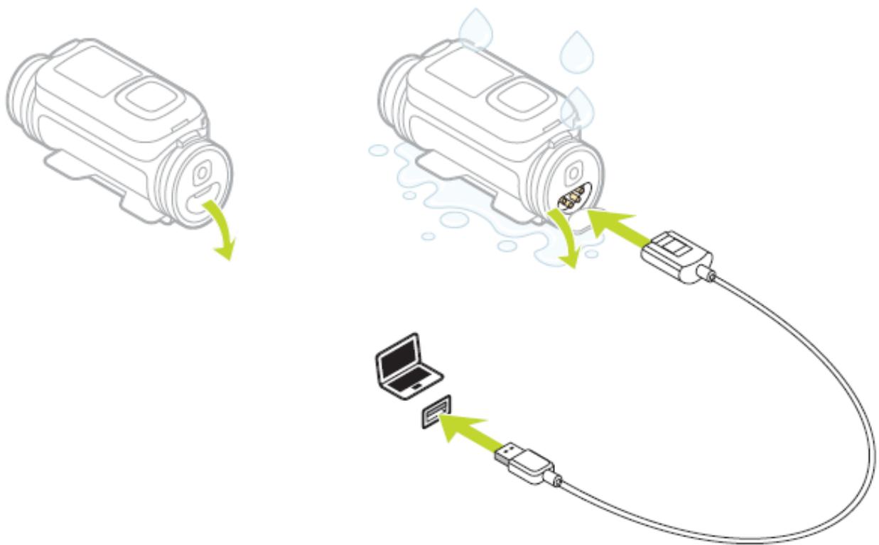 TOMTOM BANDIT PACK PREMIUM - Chargement du Batt-Stick via une prise USB - 3
