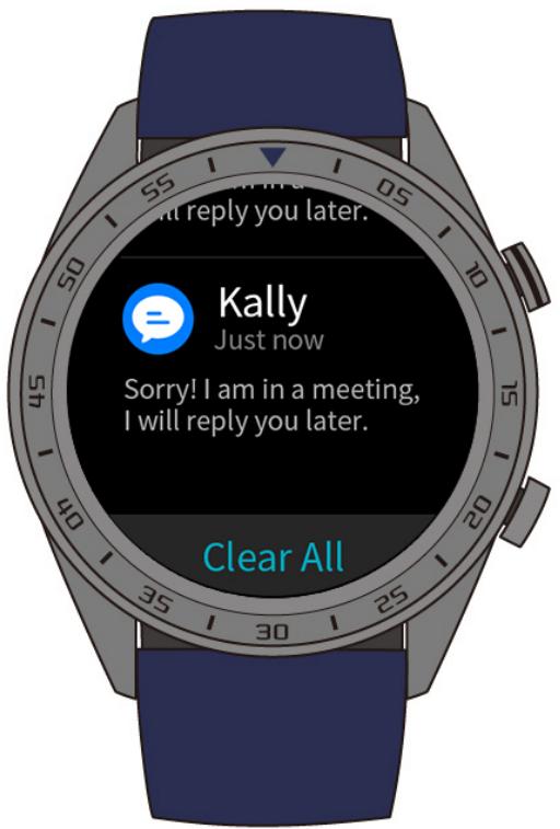 HONOR SMARTWATCH MAGIC BLACK - Supprimer un message - 1