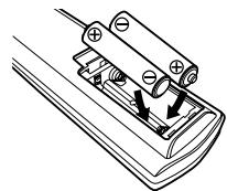 DENON DCD710AE SIL - Insertion des piles - 2