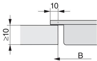 MIELE CS7102FL - Découpe du plan de travail - standard - 2