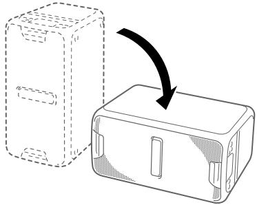 SONY GTRXB7 BLUE - Positionnement du système à l'horizontal - 1
