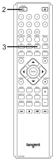 TANGENT TNR 200 ARGENT - On, Off et Stand-by - 2